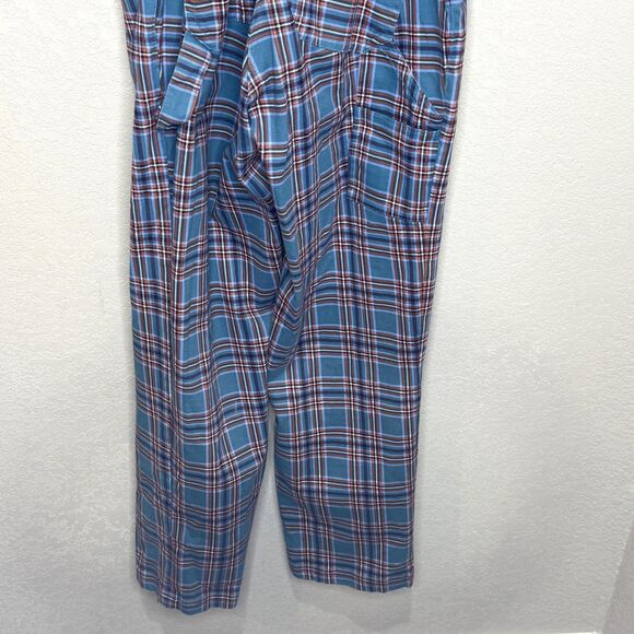 Wildfang Overalls Womens Small Blue Plaid The Essential Overall Stretch WL5400 - Picture 8 of 10